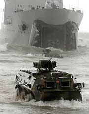 amphibious tanks