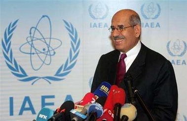 International Atomic Energy Agency (IAEA) Director General Mohamed ElBaradei is seen in Vienna, October 7, 2005.