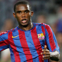  Barcelona's Samuel Eto'o and Chelsea team mates Didier Drogba and Michael Essien were among five players nominated on Monday for the African Footballer of the Year award.