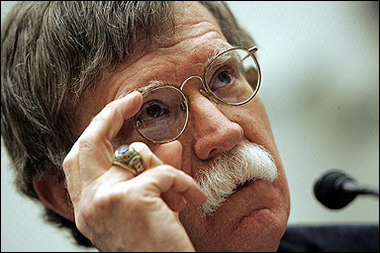 United States Ambassador to the UN John Bolton, pictured September 2005, voiced hope that Japan would be granted a permanent seat on the UN Security Council 'at the earliest possible opportunity.'(AFP/File
