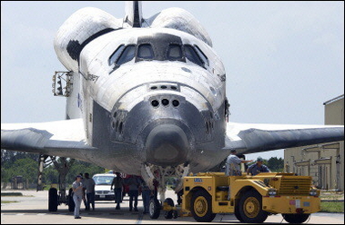 The shuttle Discovery.