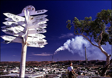 Outback mining town of Mount Isa which is the single most polluting source of greenhouse gases in Australia.