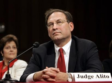 Judge Samuel Alito listens to concluding statements Thursday, Jan. 12, 2006, during the confirmation hearings on Capitol Hill in Washington, Thursday, Jan. 12, 2006, for his nomination to be an Associate Justice of the Supreme Court.
