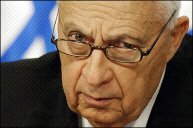 Israeli Prime Minister Ariel Sharon, seen here in January 2005