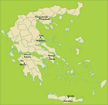 Map of Greece