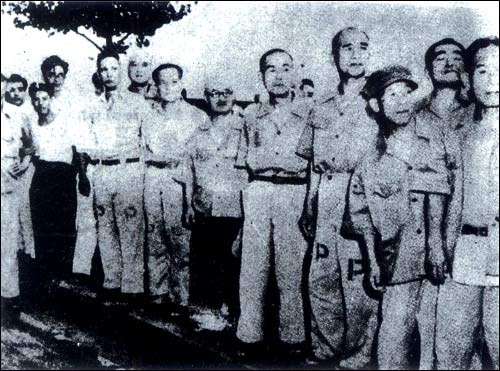 Japanese Class-A war criminals waiting for trial