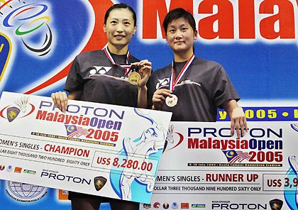 Zhang Ning defeat Zhu Lin to win Malaysian Open