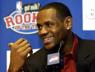 James easily wins NBA Rookie of the Year