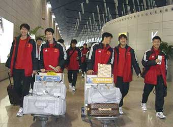 Chinese Team has arrived in S Korea