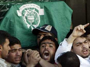 Palestinian mourners