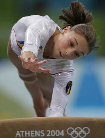 Romanian Rosu wins women's vault gold at Athens Olympics