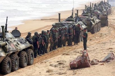 China-Russian joint military exercise