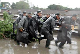 Landslides triggered by typhoon kill nine