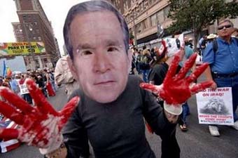 Anti-war protestors march in Washington