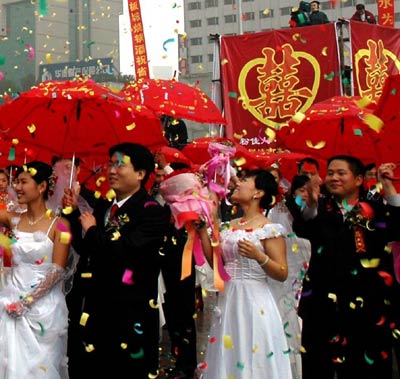 Green group wedding ceremony in Shijiazhuang