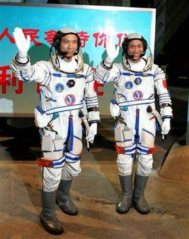 China astronauts blast confidently into space