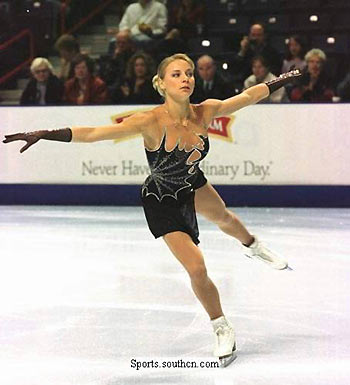 Russia's figure skater Viktoria Volchkova