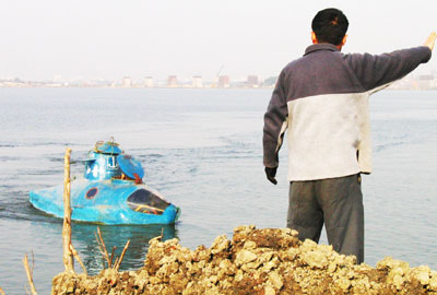 Submarine developed by farmers in Wuhan