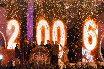 New Year's celebrations in Shanghai