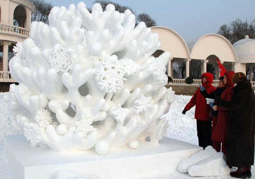 Snow sculpture competition in Harbin