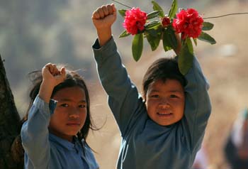 Maoist celebrations in western Nepal