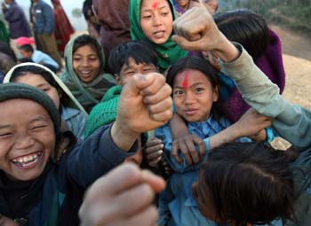 Maoist celebrations in western Nepal