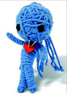 Voodoo cursing dolls on sale in Shanghai