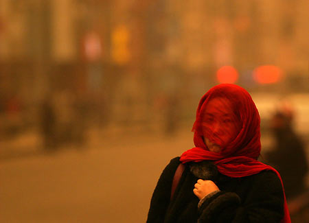 Sand storm hits Changchun