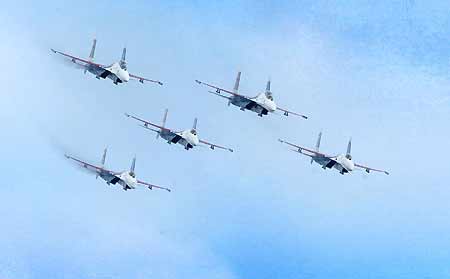 Aerobatics show in Hunan