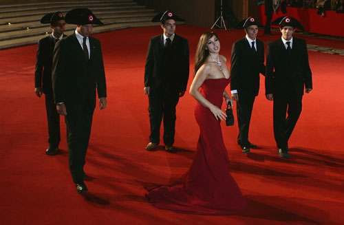 Monica Bellucci arrives for premiere of Me and