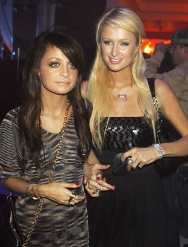 Paris Hilton (R) and Nicole Richie attend a party held by Sony Computer Paris Hilton (R) and Nicole Richie attend a party held by Sony Computer