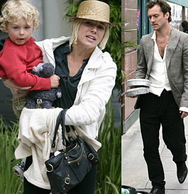 Sienna Miller caught with Jude Law