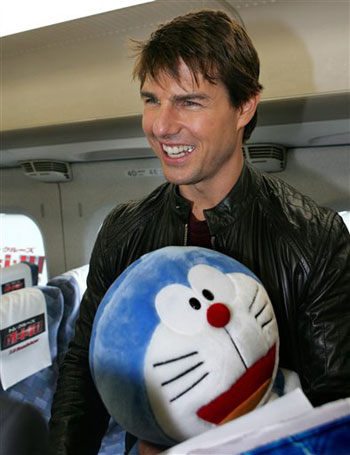 Tom Cruise takes chartered bullet train