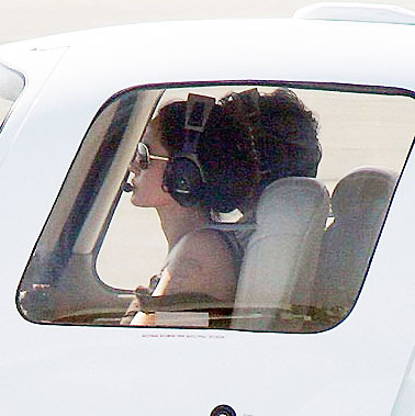 Angelina Jolie's first flight
