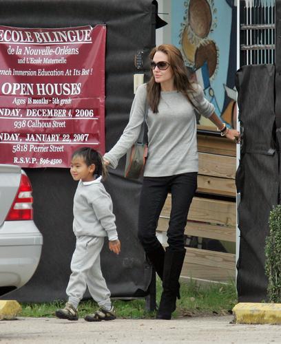 Angelina Jolie picked up son Maddox from school