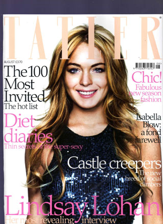 Lindsay Lohan does Tatler magazine