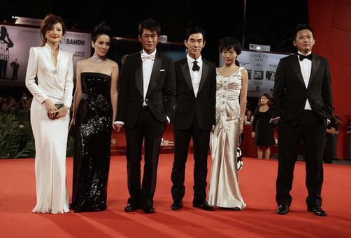 Chinese Movie Stars on Red Carpet at Venice