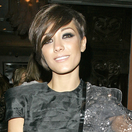 Frankie Sandford consoled by Aston