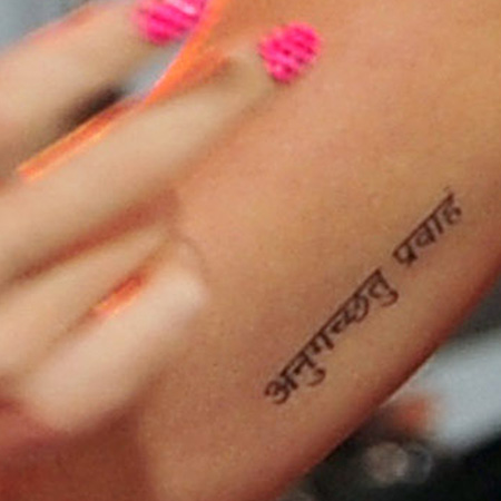 Katy Perry gets Russell tattoo