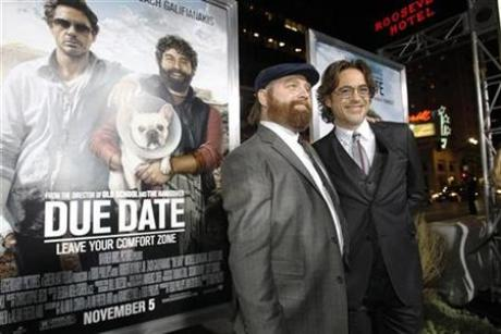 A Minute With: Downey Jr, Galifianakis on 'Due Date'