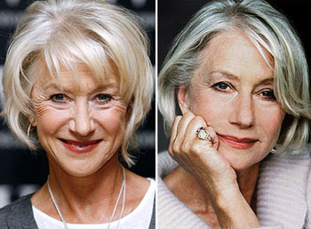 Helen Mirren gets the airbrush treatment for the cover of her autobiography