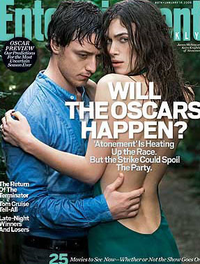 Keira Knightley and James McAvoy covers 'Entertainment Weekly'