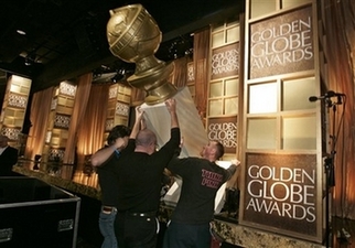 Golden Globes glitz gone amid strike