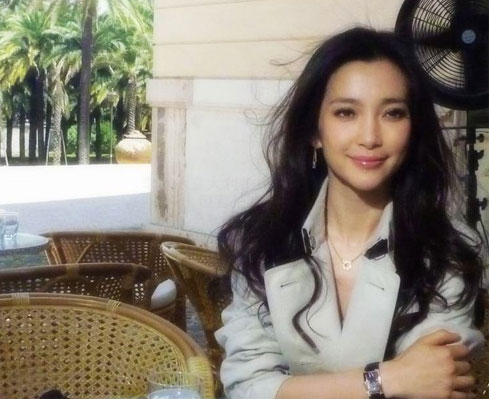 Li Bingbing shot commercial in Rome