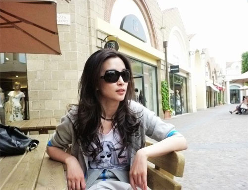 Li Bingbing shot commercial in Rome