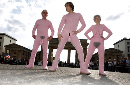 Sacha Baron Cohen attends the German premiere of his film 