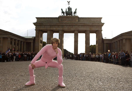Sacha Baron Cohen attends the German premiere of his film 