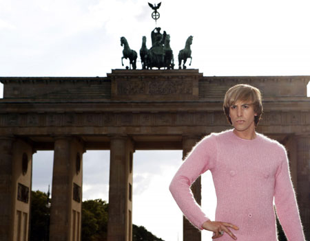 Sacha Baron Cohen attends the German premiere of his film 