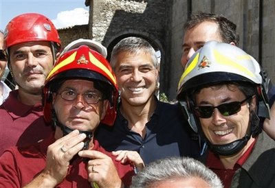 Clooney plans to film in Italy quake area