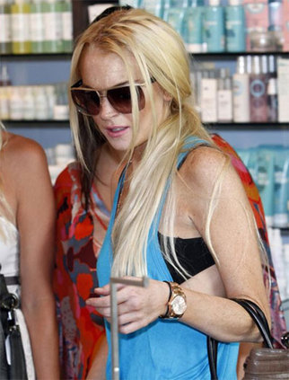 Lindsay Lohan hits up Kitson’s Treesje preview